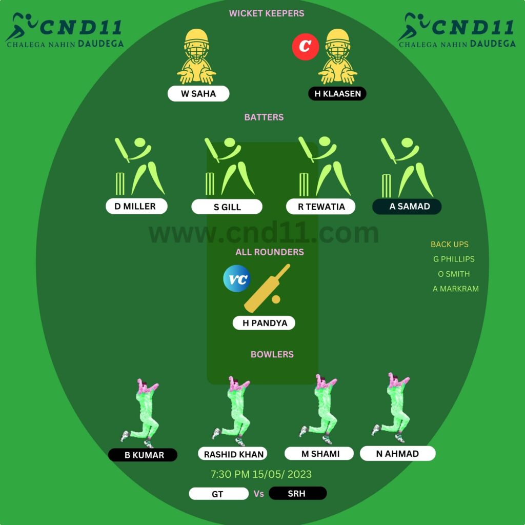 GT VS SRH